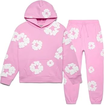 Cotton Wreath Pink Floral Tracksuit