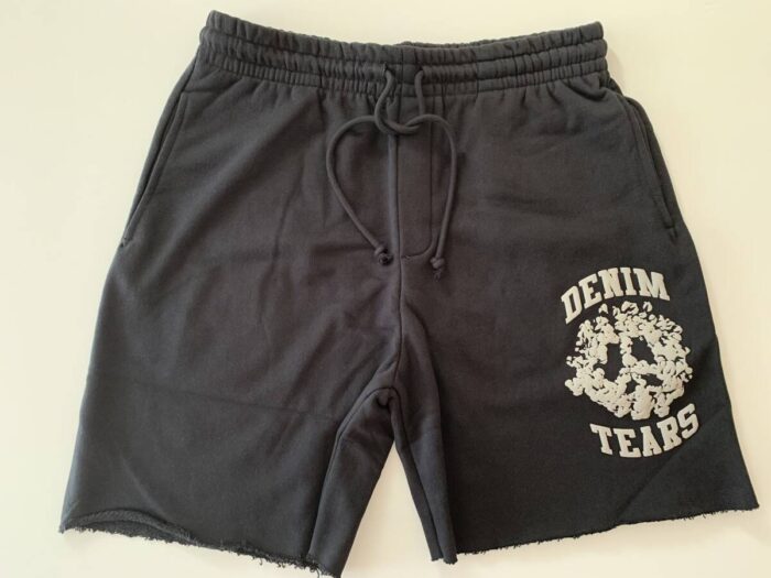 Denim Logo University Grey Shorts